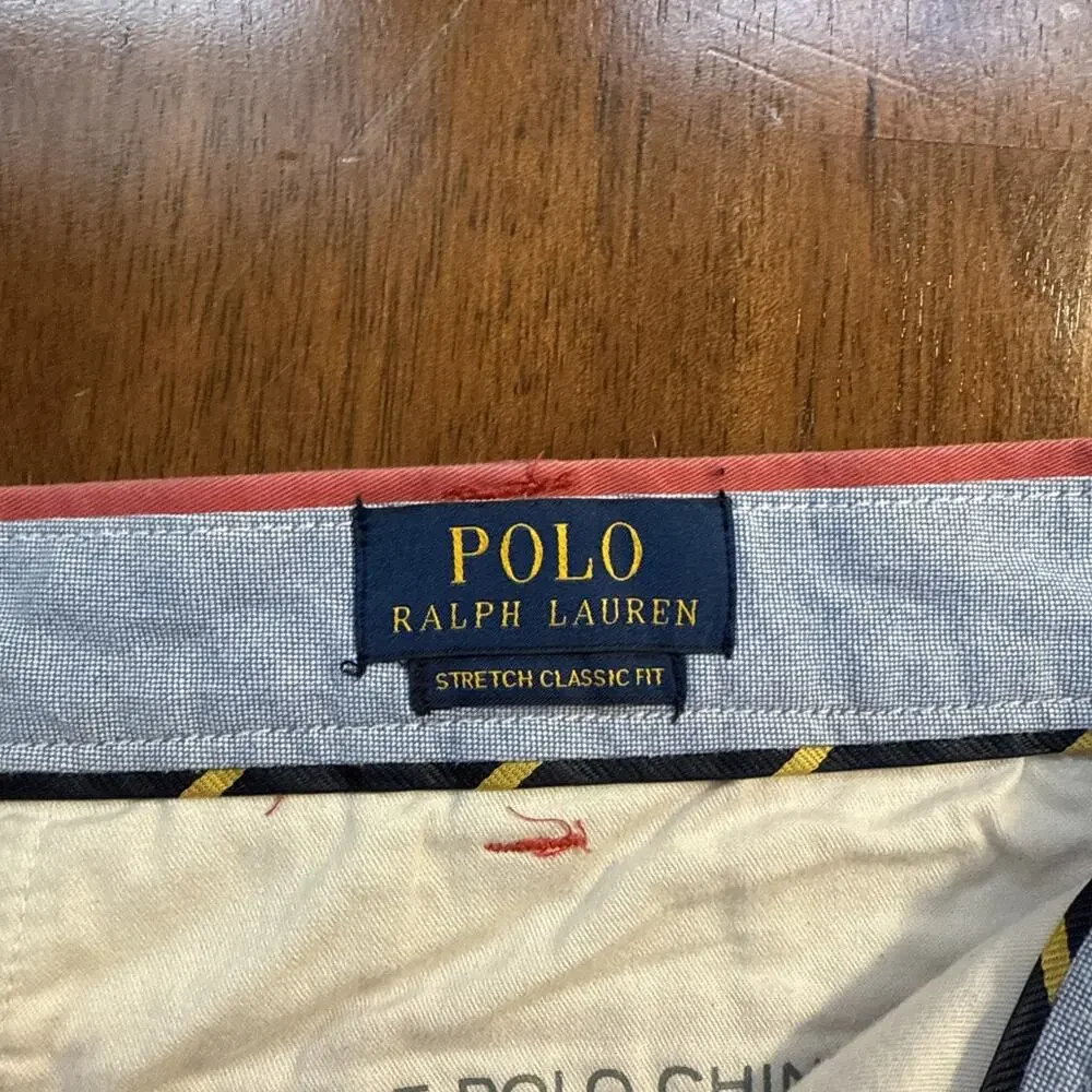Polo‎ Ralph Lauren Chino Shorts Pink Pickleball Cricket AOP Men’s Size 40